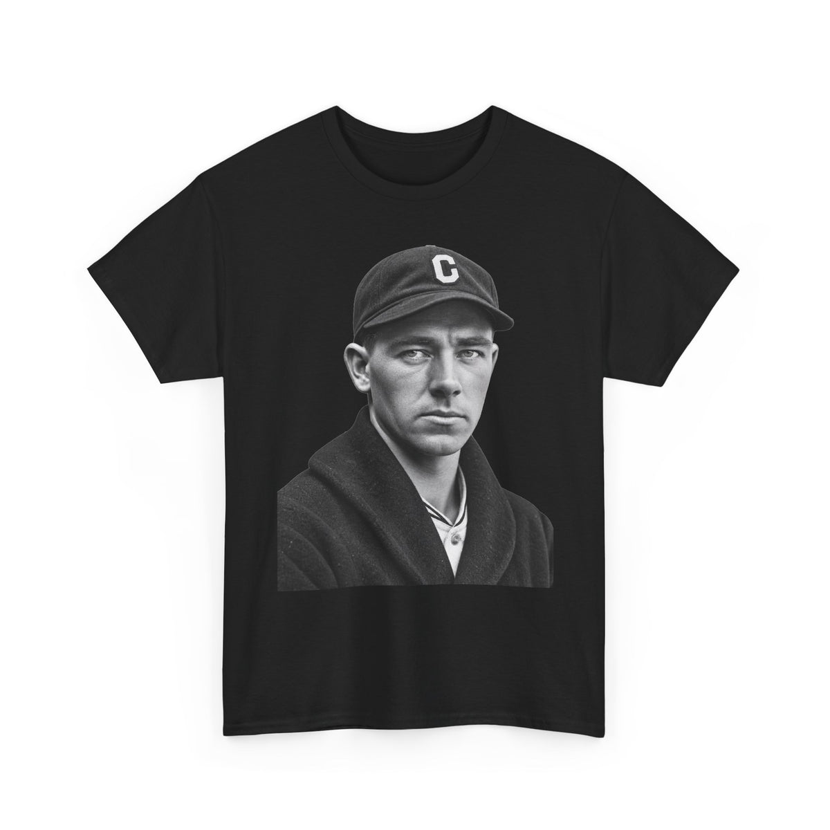 Vintage Baseball Player Portrait Tee