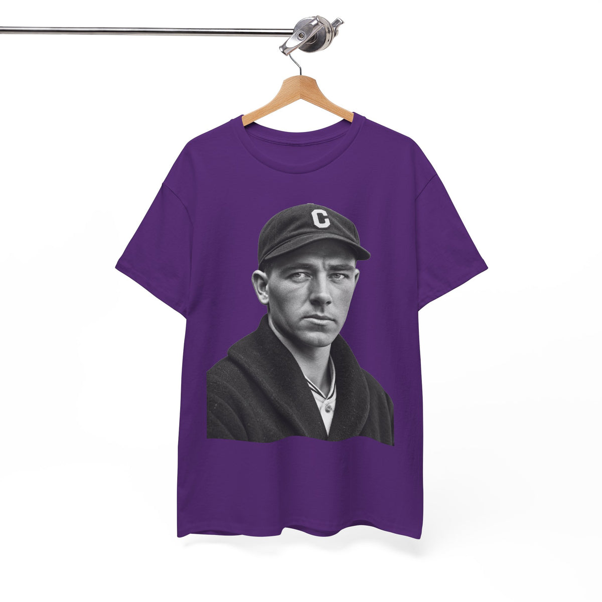 Vintage Baseball Player Portrait Tee