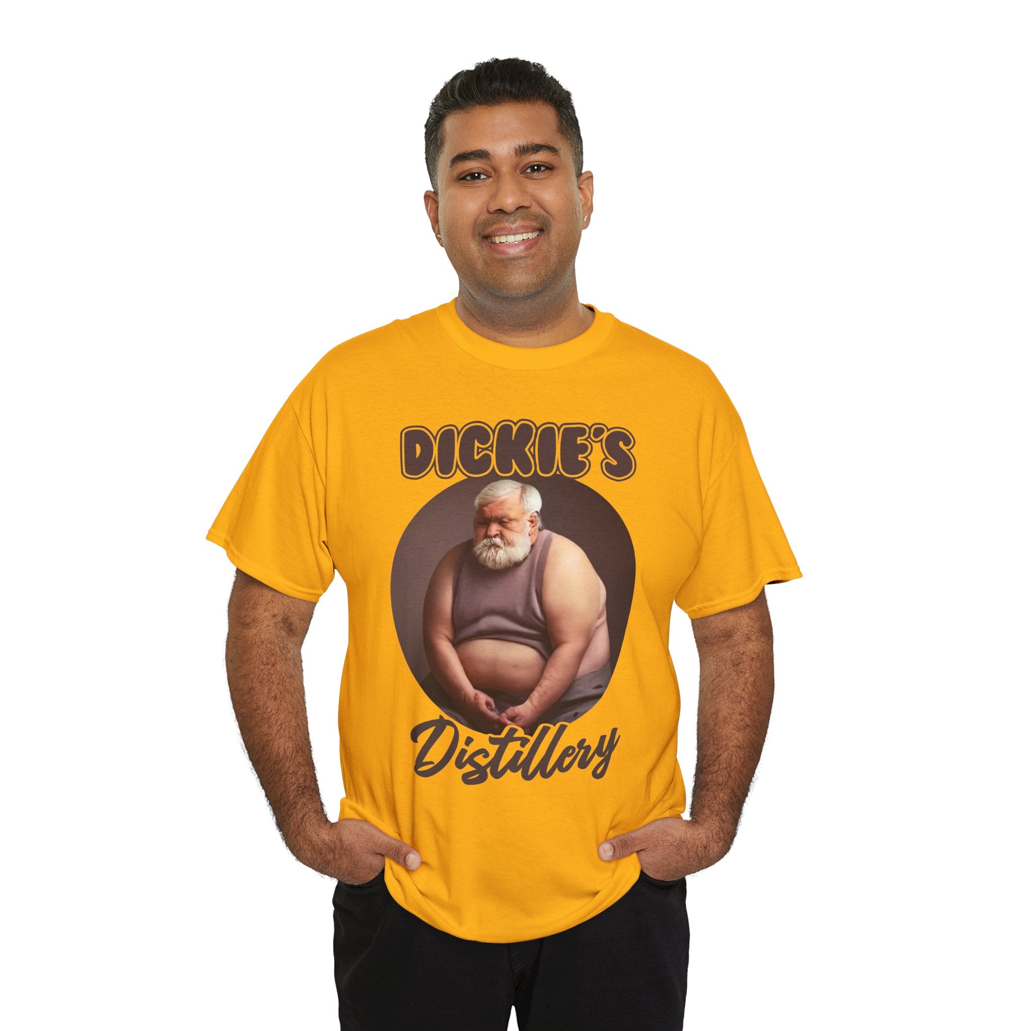 Distillery T‑Shirt — "Dickie's Distillery" Vintage Santa Illustration Tee