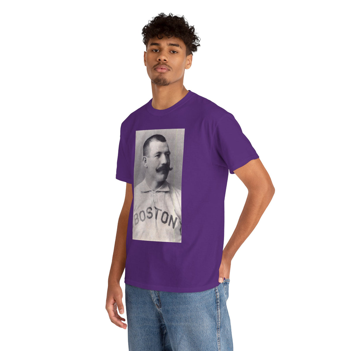 Vintage Boston Baseball Portrait T-Shirt – Retro Classic Baseball Graphic Tee
