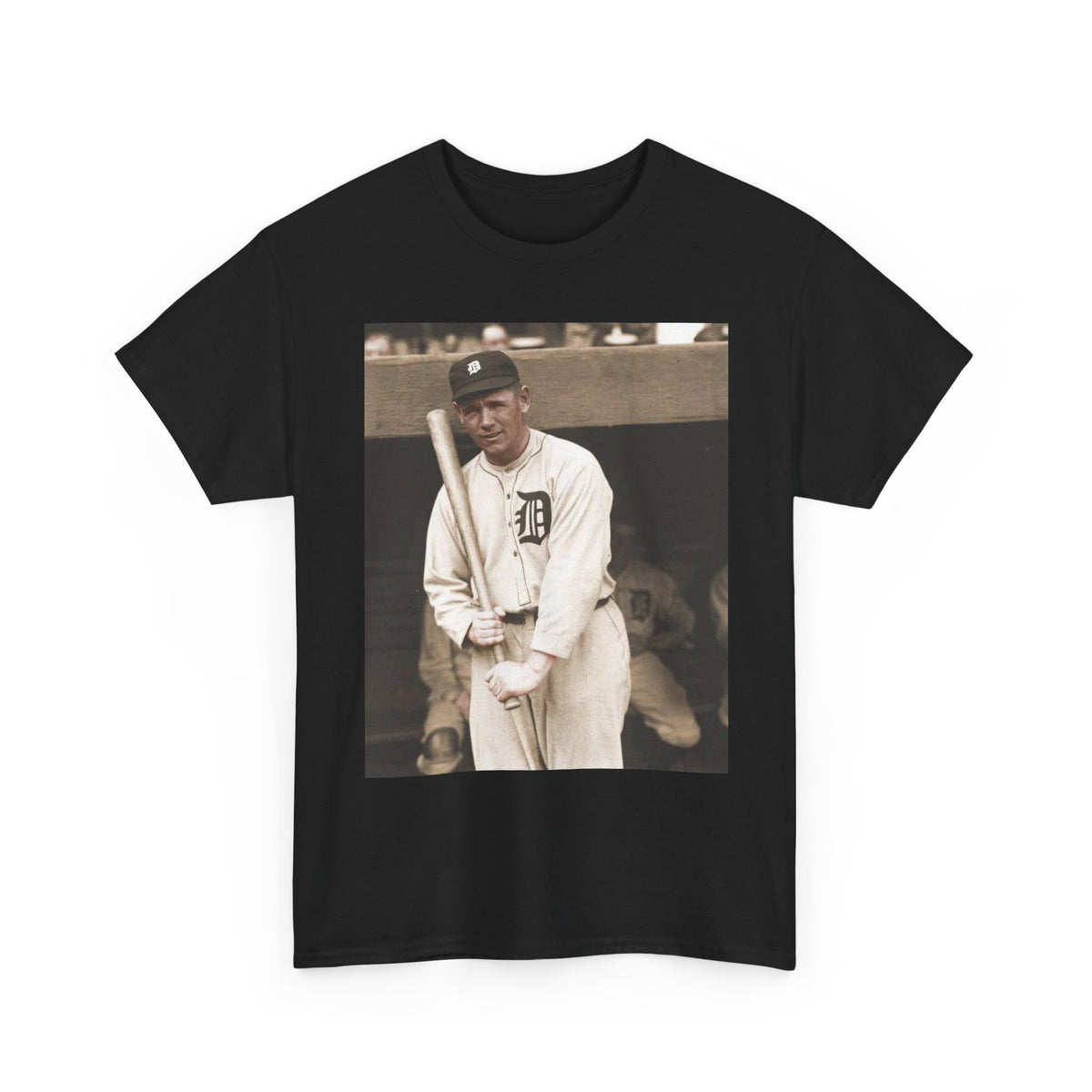 Vintage Detroit Baseball Photo T-Shirt — Retro Sports Legend Graphic Tee