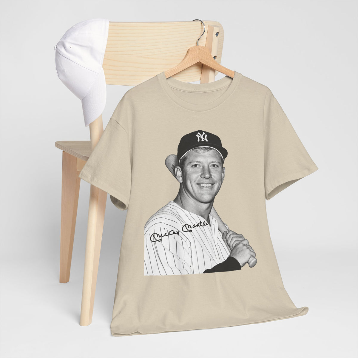 Vintage Baseball T-Shirt – Signed Roger Maris Portrait Tee