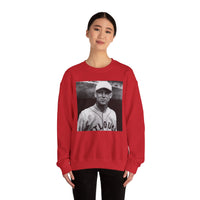 Vintage Baseball Player Sweatshirt - Classic Sports Graphic Crewneck