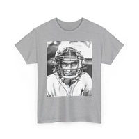 Vintage Baseball Catcher Portrait T-Shirt – Sports Tee
