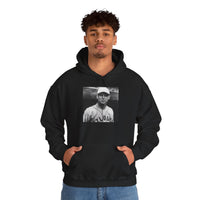 Vintage Baseball Player Hoodie — Classic Sports Graphic Pullover