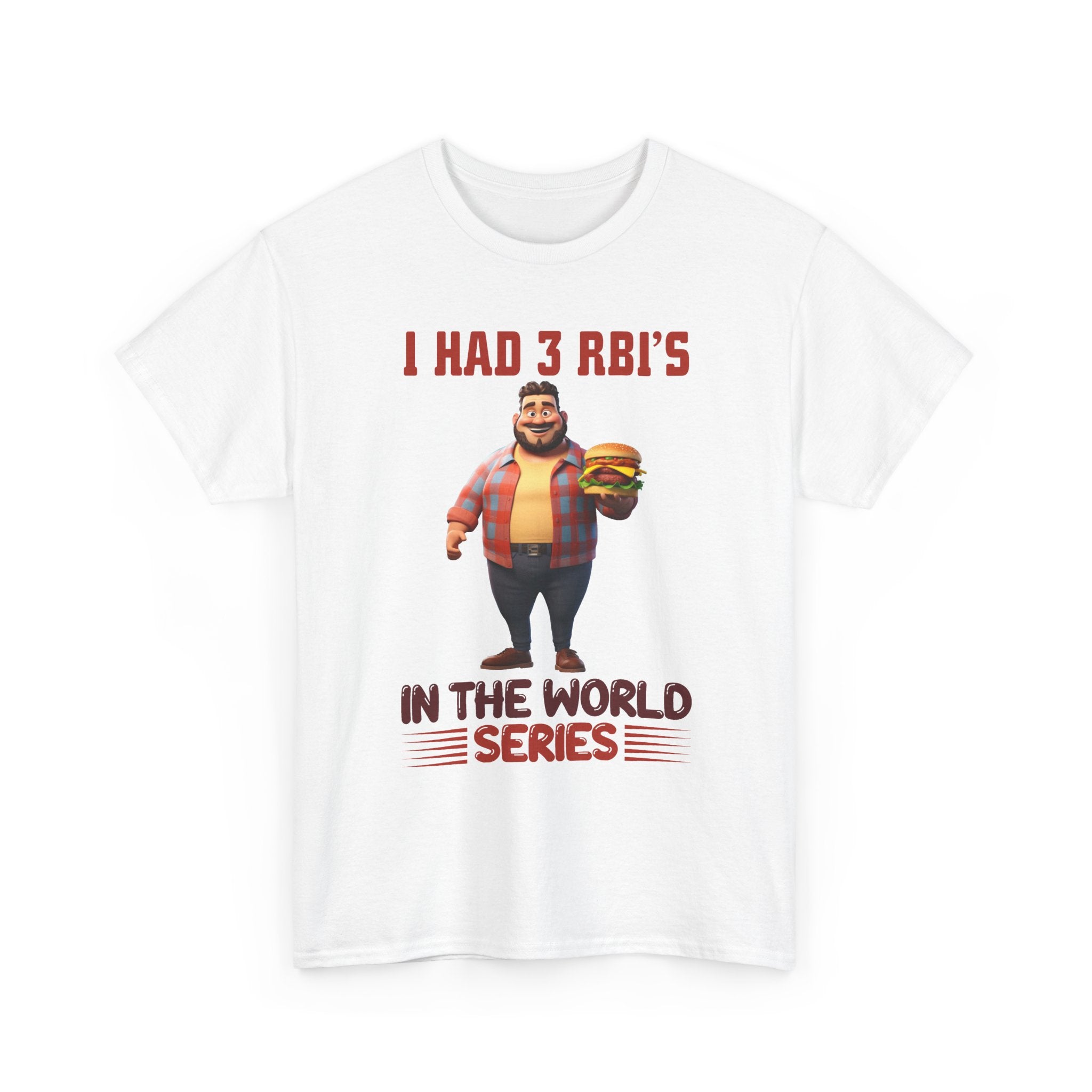 Baseball T‑Shirt — "I Had 3 RBI's in the World Series" Funny Fan Tee