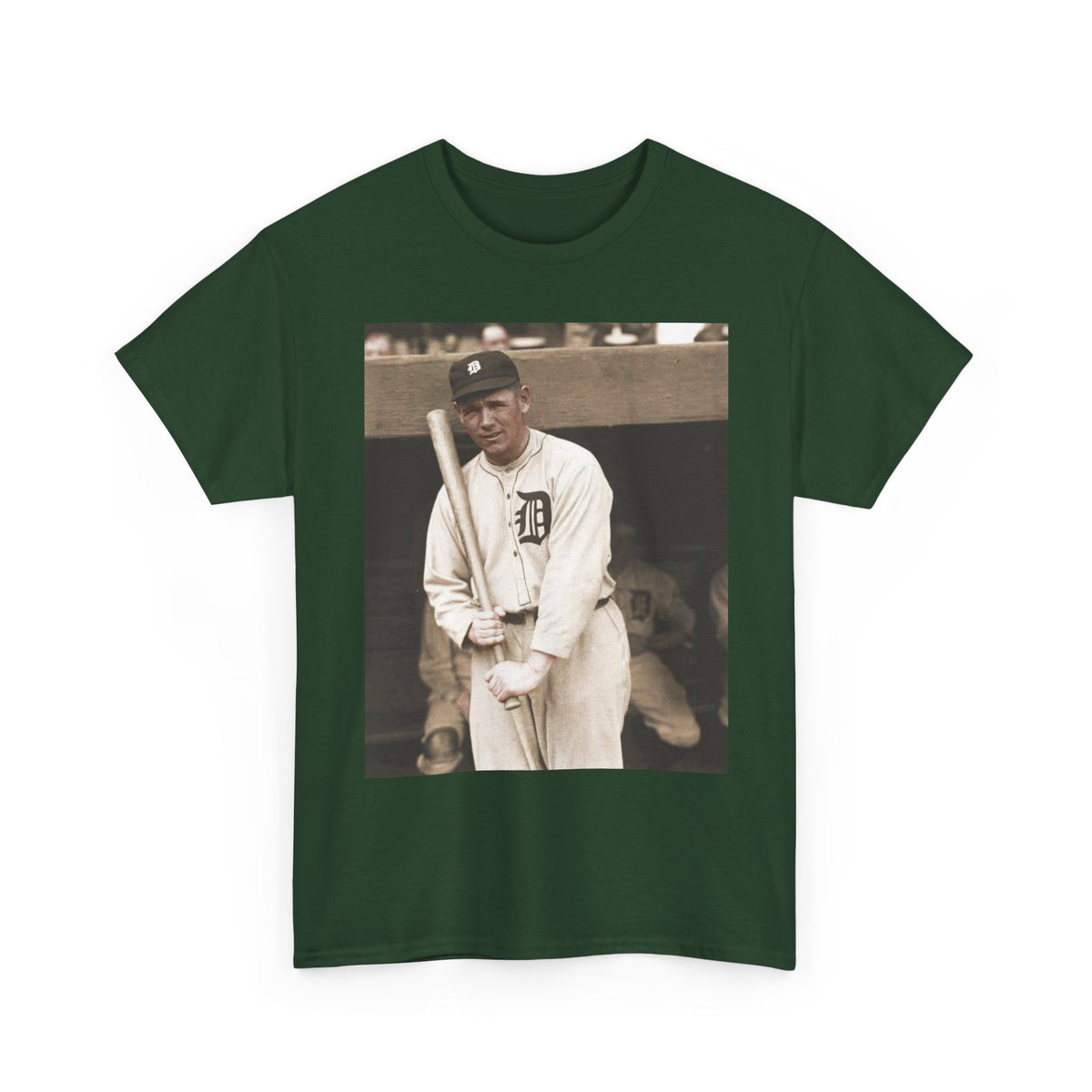 Vintage Detroit Baseball Photo T-Shirt — Retro Sports Legend Graphic Tee