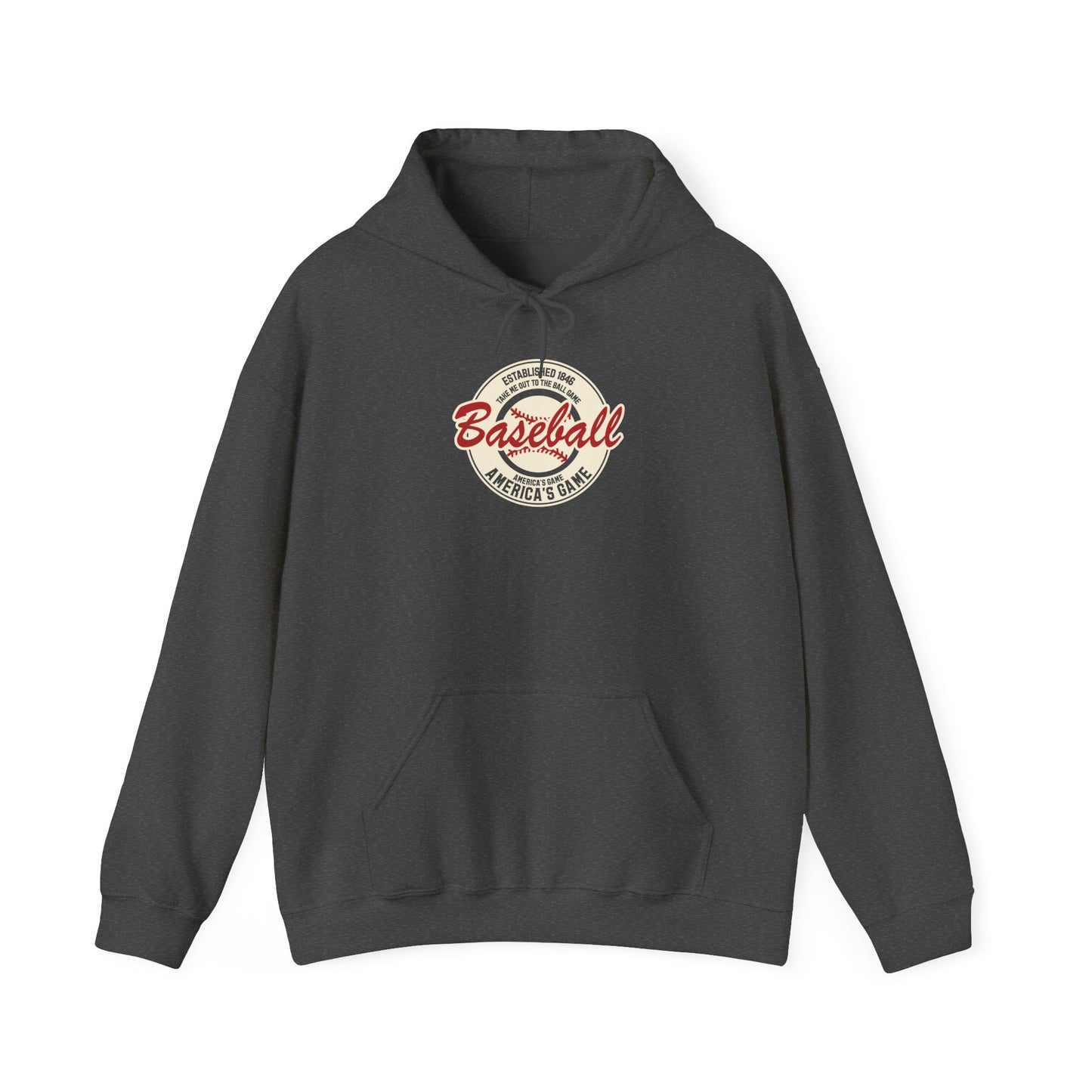 Vintage 'America's Game' Baseball Hoodie — Classic Retro Baseball Pullover Hoodie
