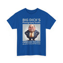 Big Dick's Photography Studio T-Shirt — Funny Novelty Graphic Tee (Open 24 Hours)