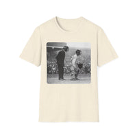 Vintage Baseball Umpire and Batter Photo T-Shirt