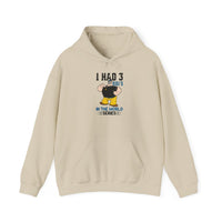 I Had 3 RBIs In the World Series Funny Baseball Fan Retro Cartoon Graphic Hoodie