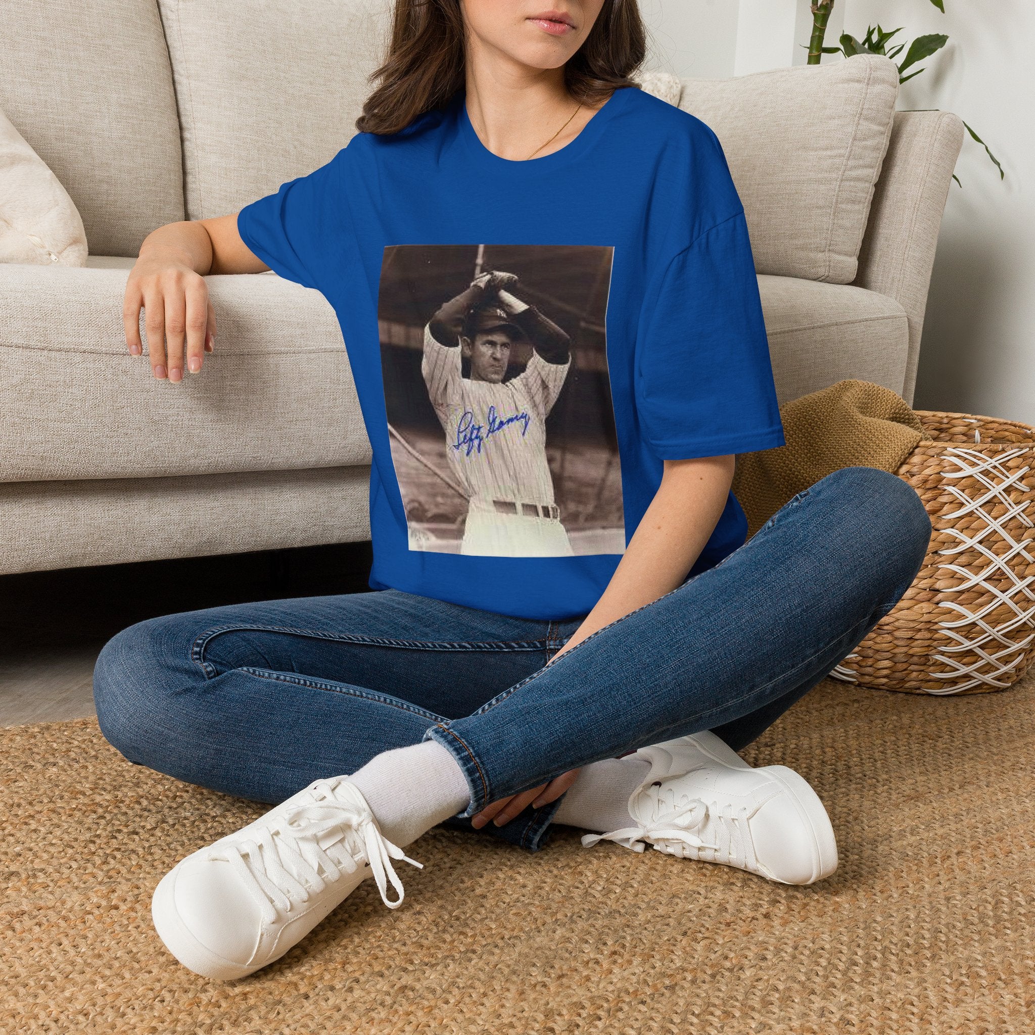 Vintage Baseball Photo T-Shirt — Iconic Signed Player Graphic Tee