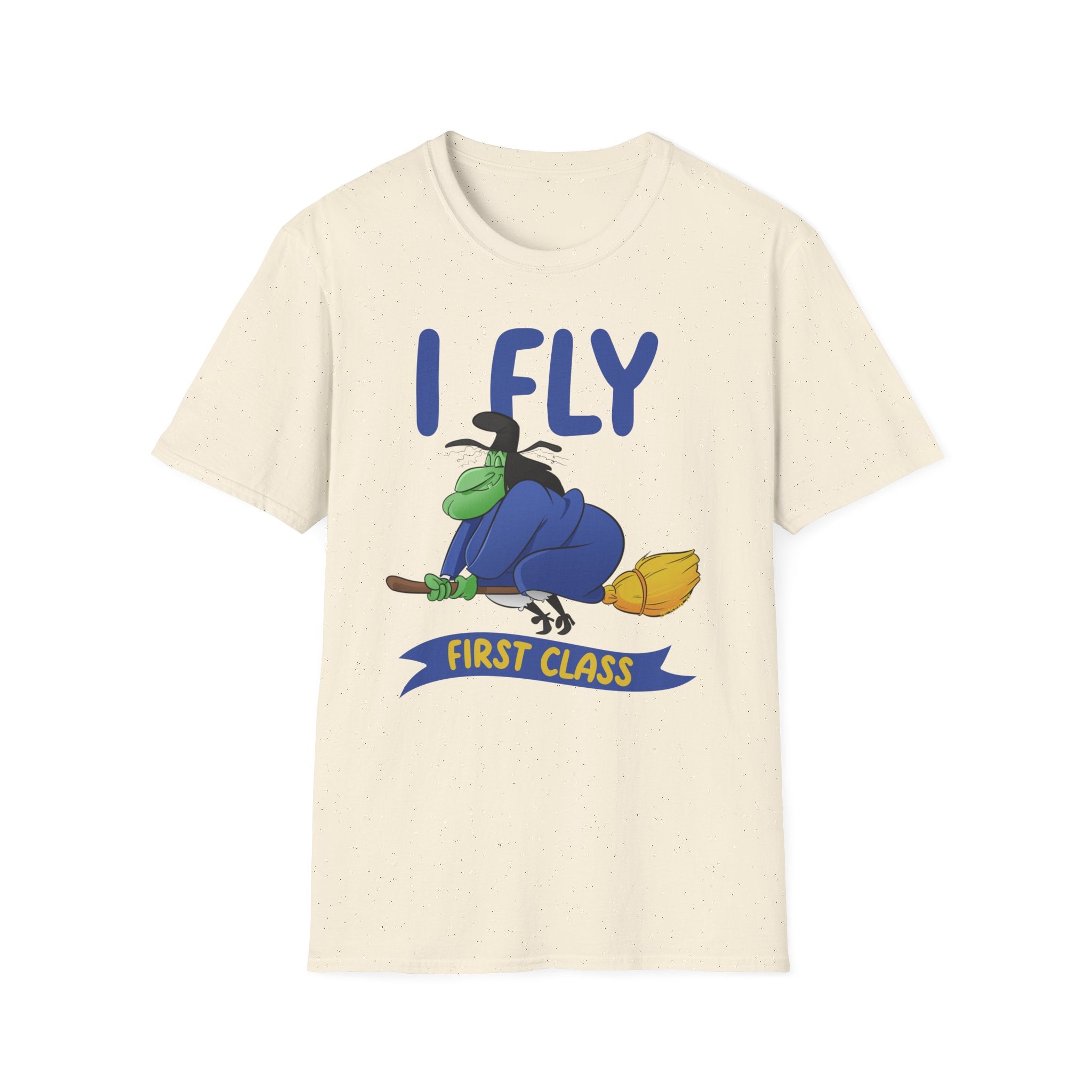 I Fly First Class T‑Shirt — Funny Travel Graphic Tee