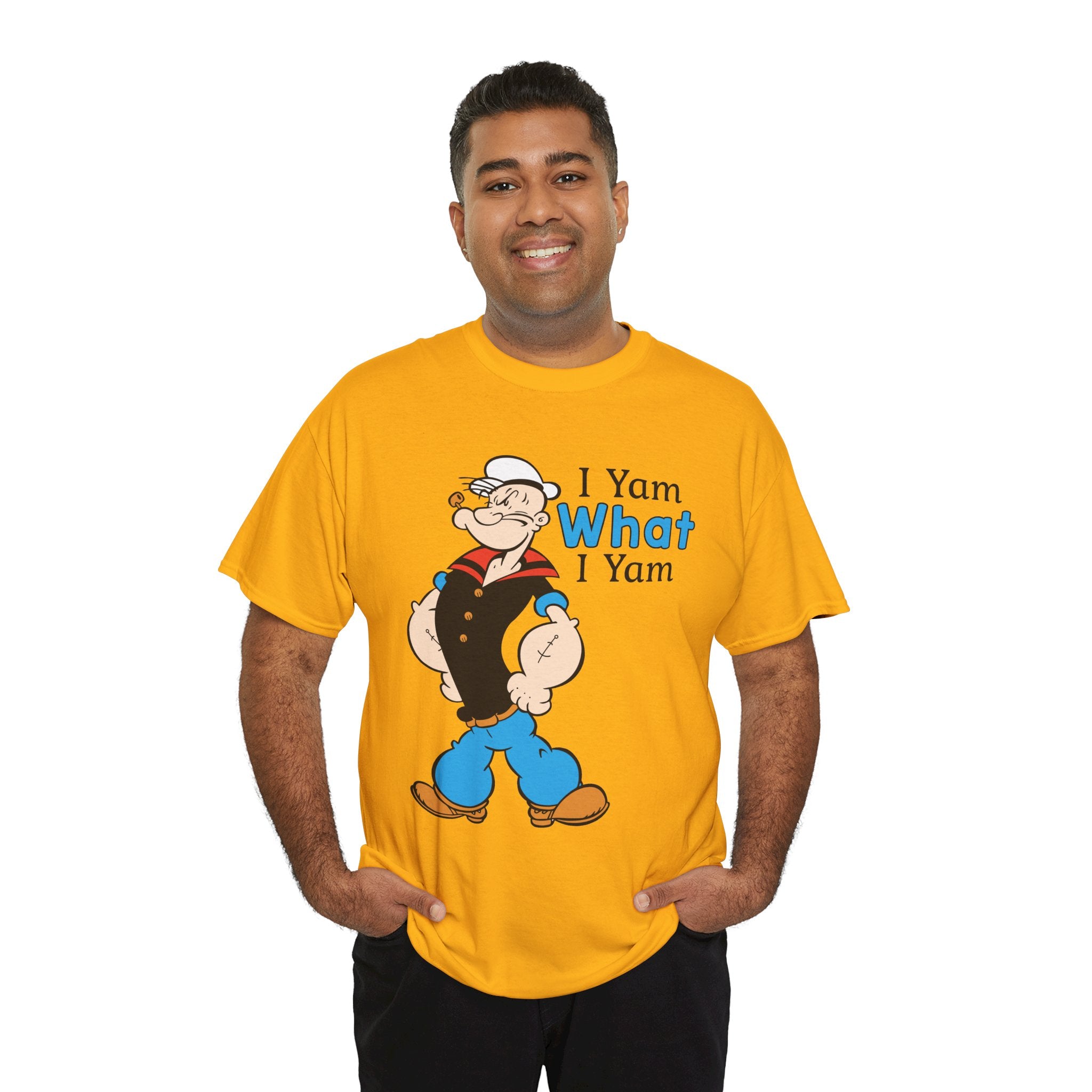 Funny “I Yam What I Yam” Classic Cartoon Graphic T-Shirt