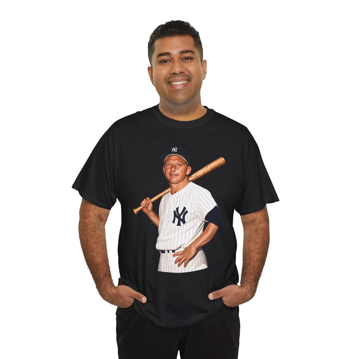 Vintage New York Yankees Baseball Player T-Shirt – Retro Batter Graphic Tee