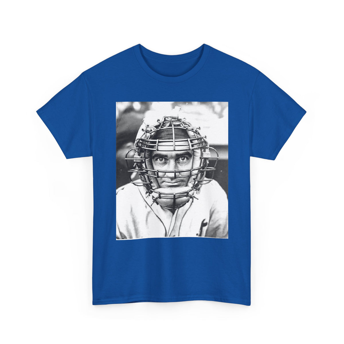 Vintage Baseball Catcher Portrait T-Shirt – Sports Tee