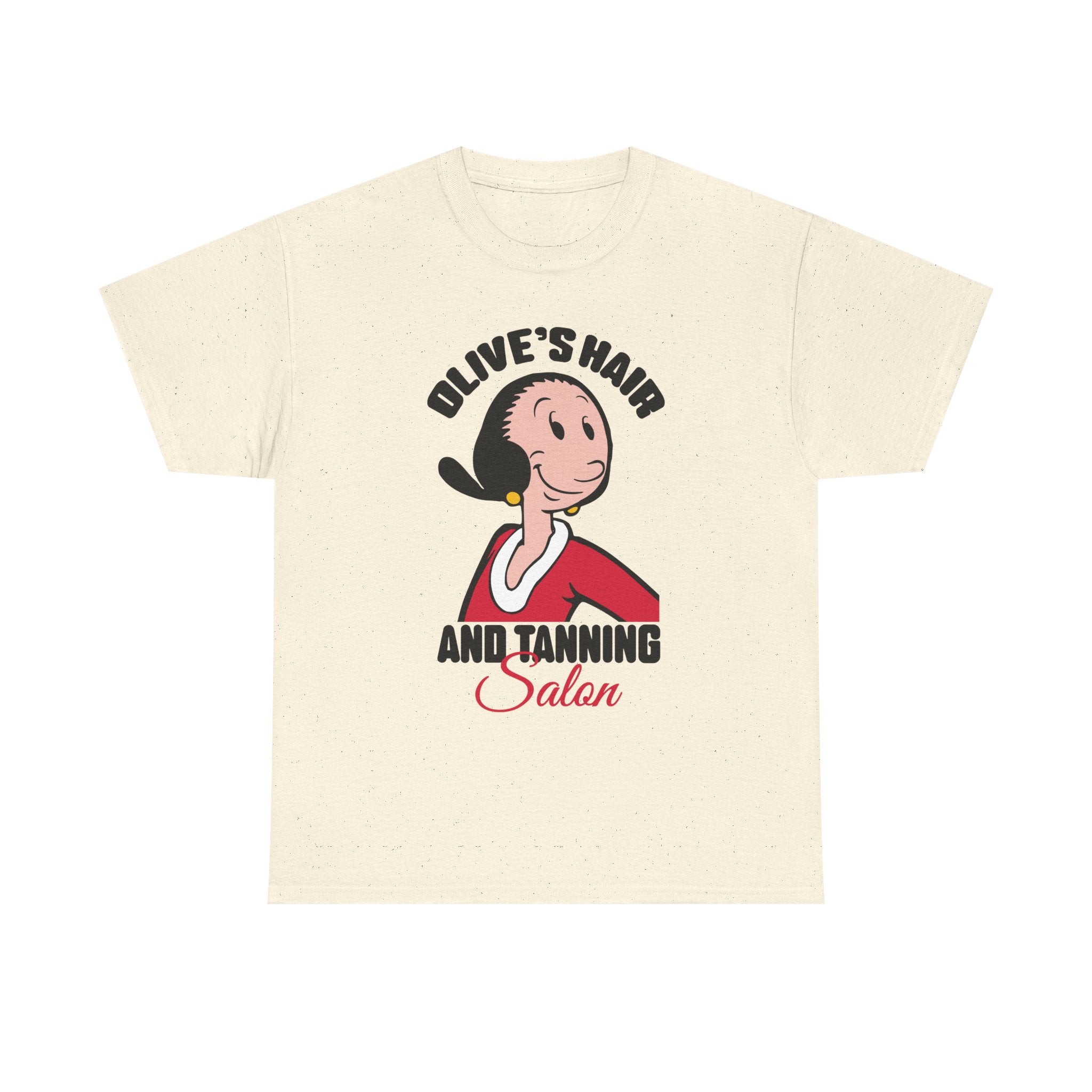 Olive's Hair and Tanning Salon Shirt - Funny Retro Parody Graphic Tee