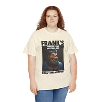 Graphic Tee — "Frank's Weenie Land Mustard and Kraut Mandatory" Retro Character T-Shirt