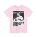 Retro Baseball Player T-Shirt - Old School Black & White Classic Legend Tee