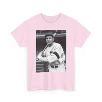 Retro Baseball Player T-Shirt - Old School Black & White Classic Legend Tee