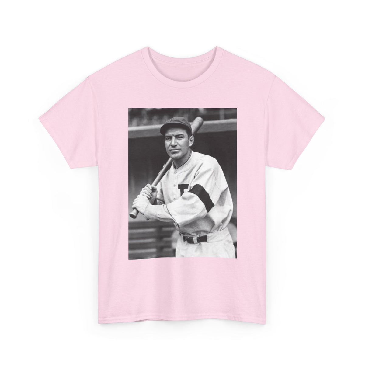 Retro Baseball Player T-Shirt - Old School Black & White Classic Legend Tee