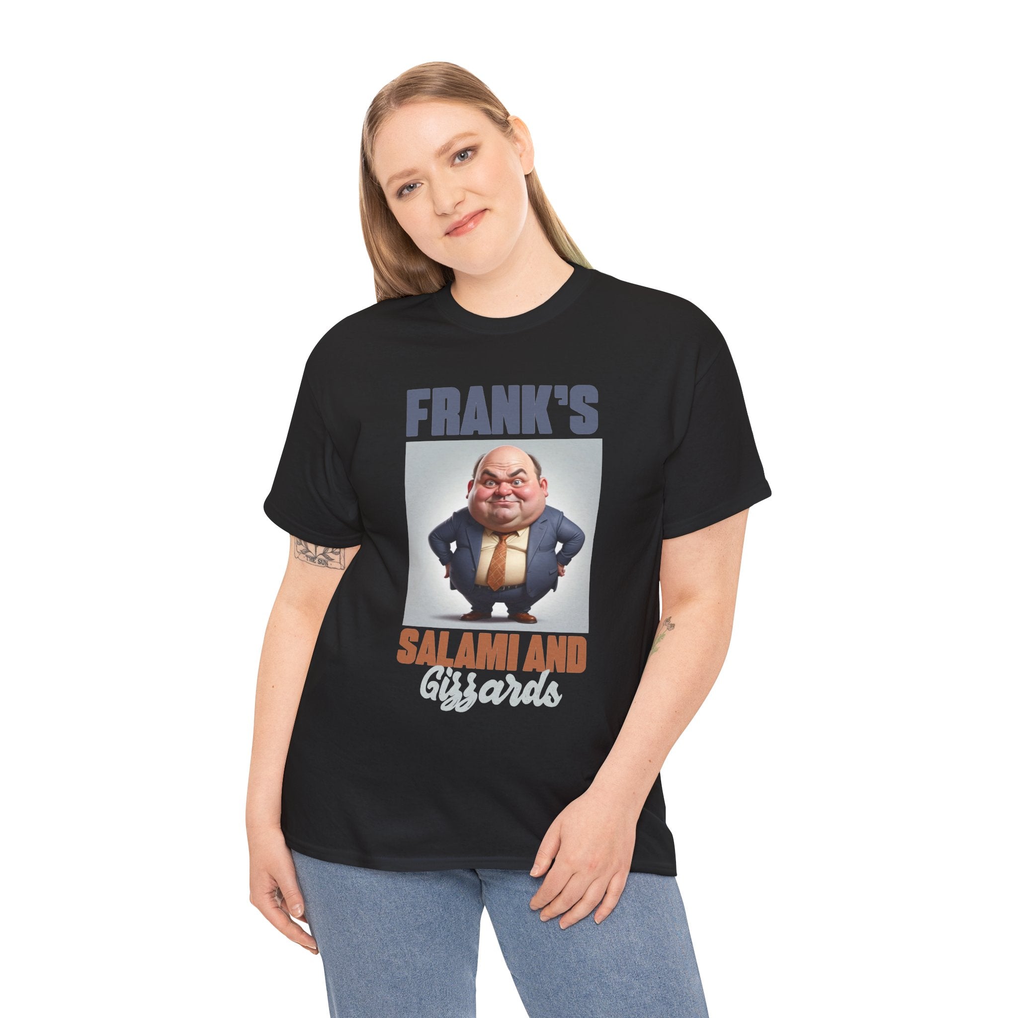 Frank's Salami and Gizzards T-Shirt — Novelty Funny Character Tee