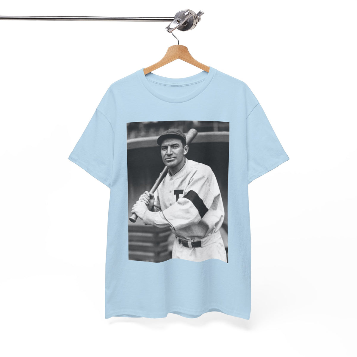 Retro Baseball Player T-Shirt - Old School Black & White Classic Legend Tee