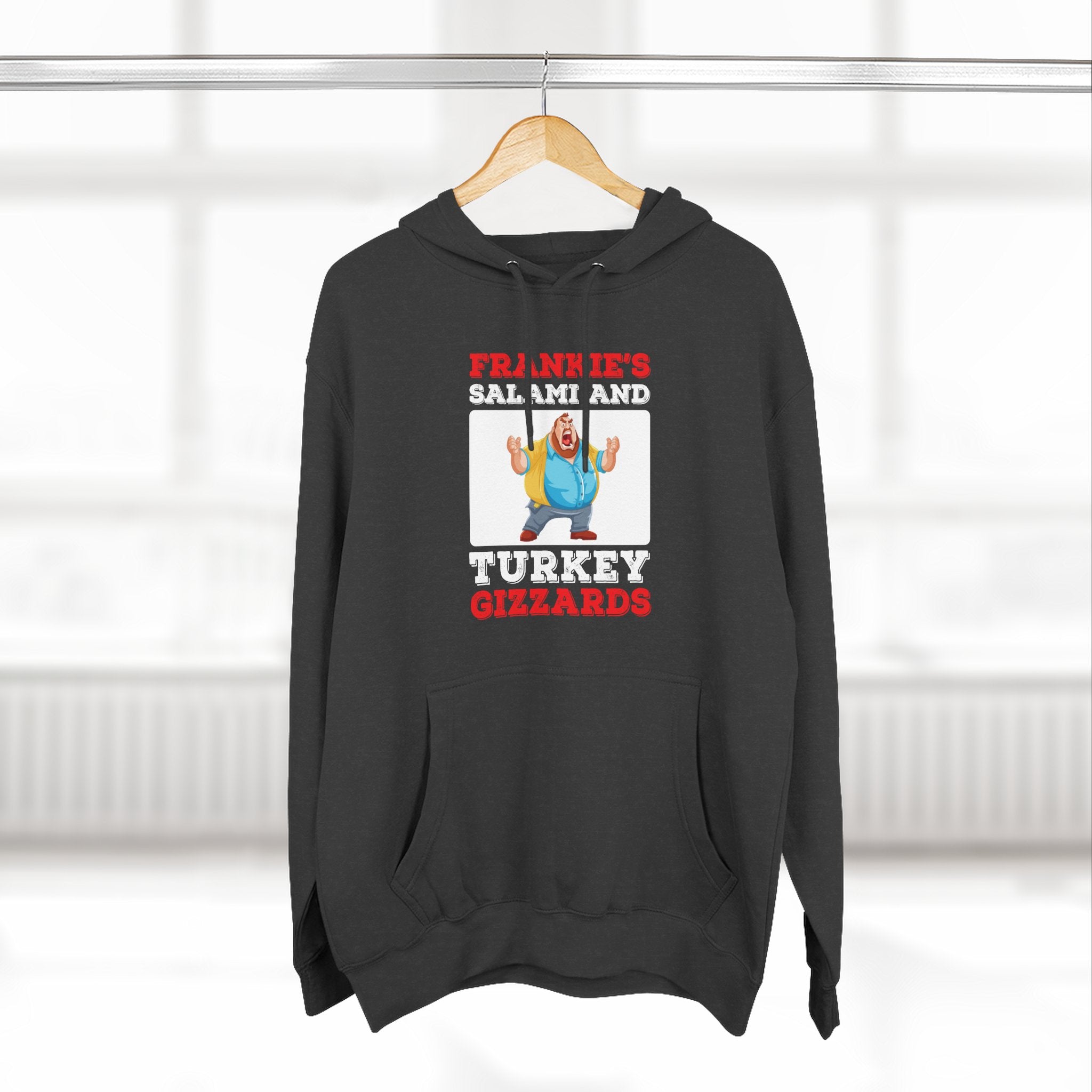 Frankie's Gizzards Hoodie — Funny Retro Character Pullover