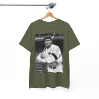 Retro Baseball Player T-Shirt - Old School Black & White Classic Legend Tee