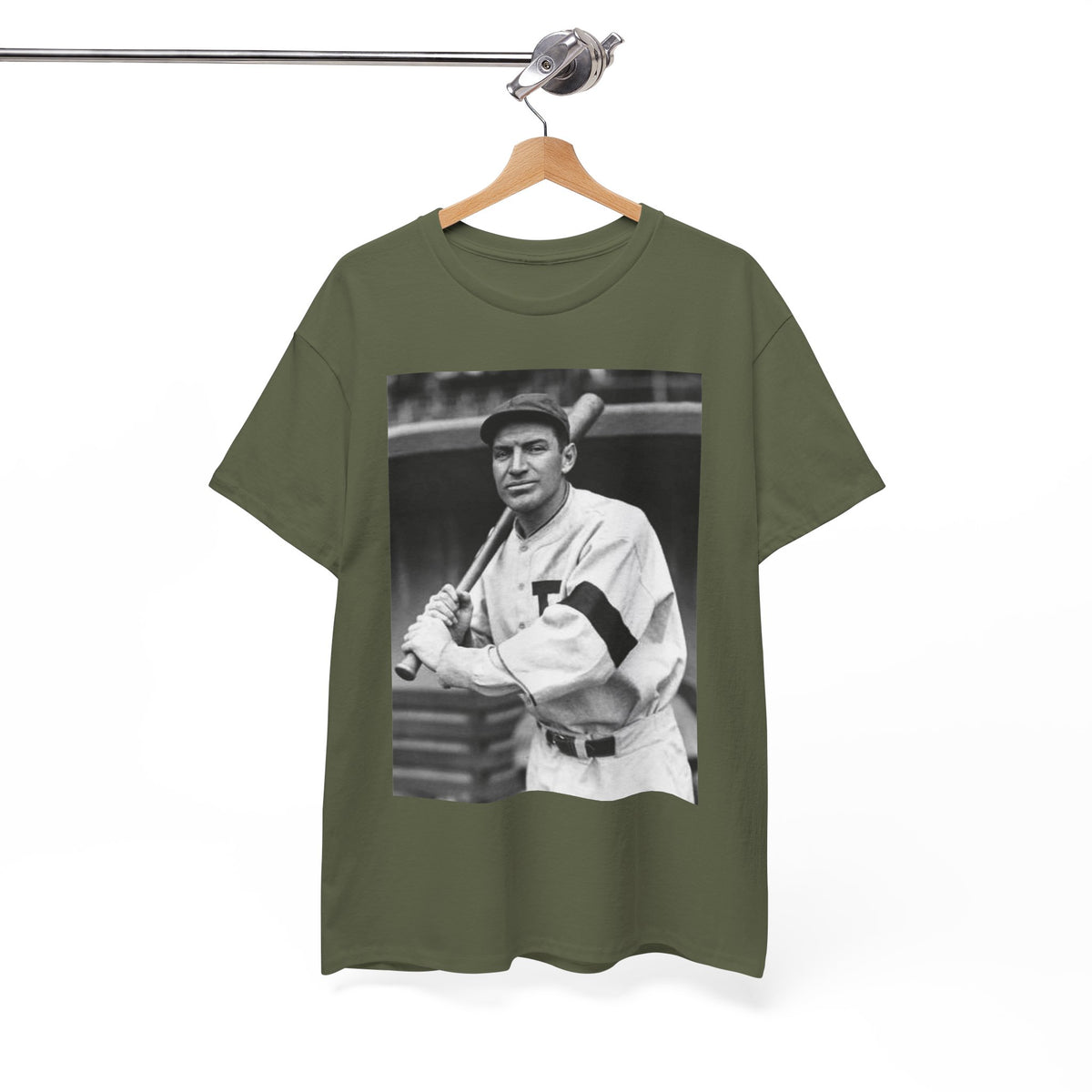 Retro Baseball Player T-Shirt - Old School Black & White Classic Legend Tee