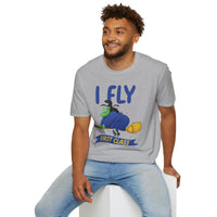 I Fly First Class T‑Shirt — Funny Travel Graphic Tee