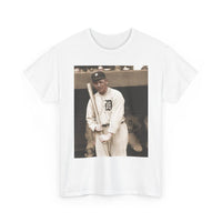 Vintage Detroit Baseball Photo T-Shirt — Retro Sports Legend Graphic Tee