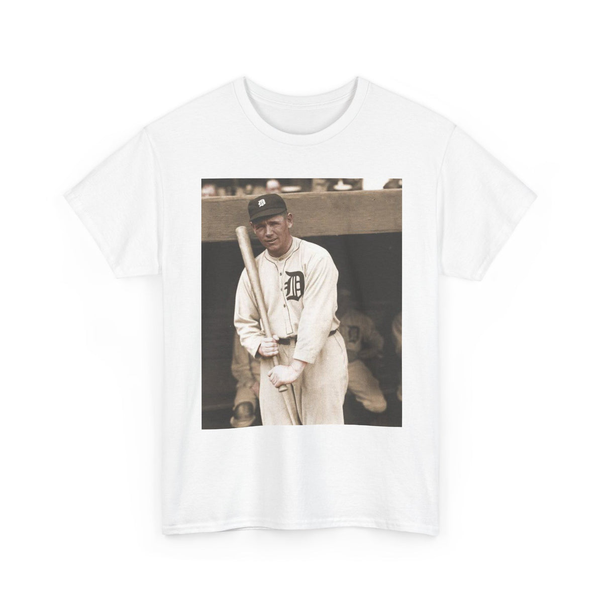 Vintage Detroit Baseball Photo T-Shirt — Retro Sports Legend Graphic Tee