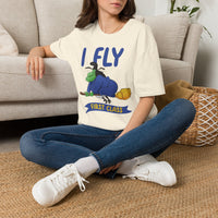 I Fly First Class T‑Shirt — Funny Travel Graphic Tee