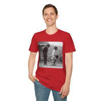 Vintage Baseball Umpire and Batter Photo T-Shirt