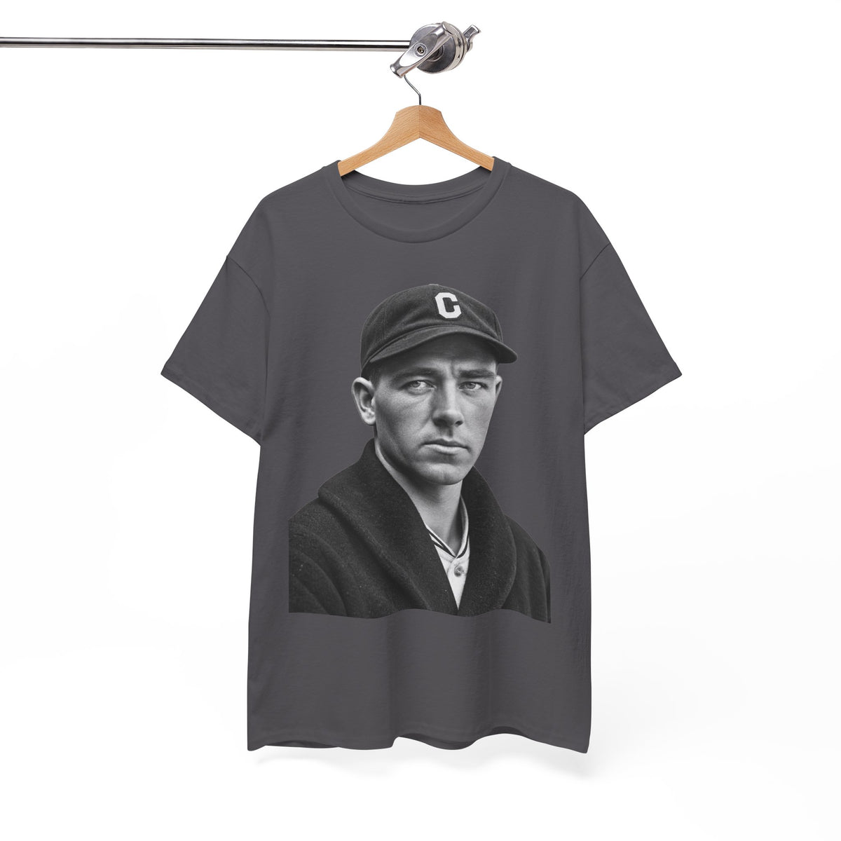 Vintage Baseball Player Portrait Tee