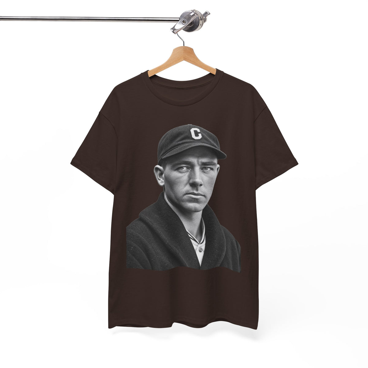 Vintage Baseball Player Portrait Tee