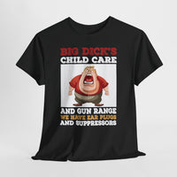 Funny 'Big Dick's Child Care' Graphic Tee — Novelty Dad Humor T-Shirt
