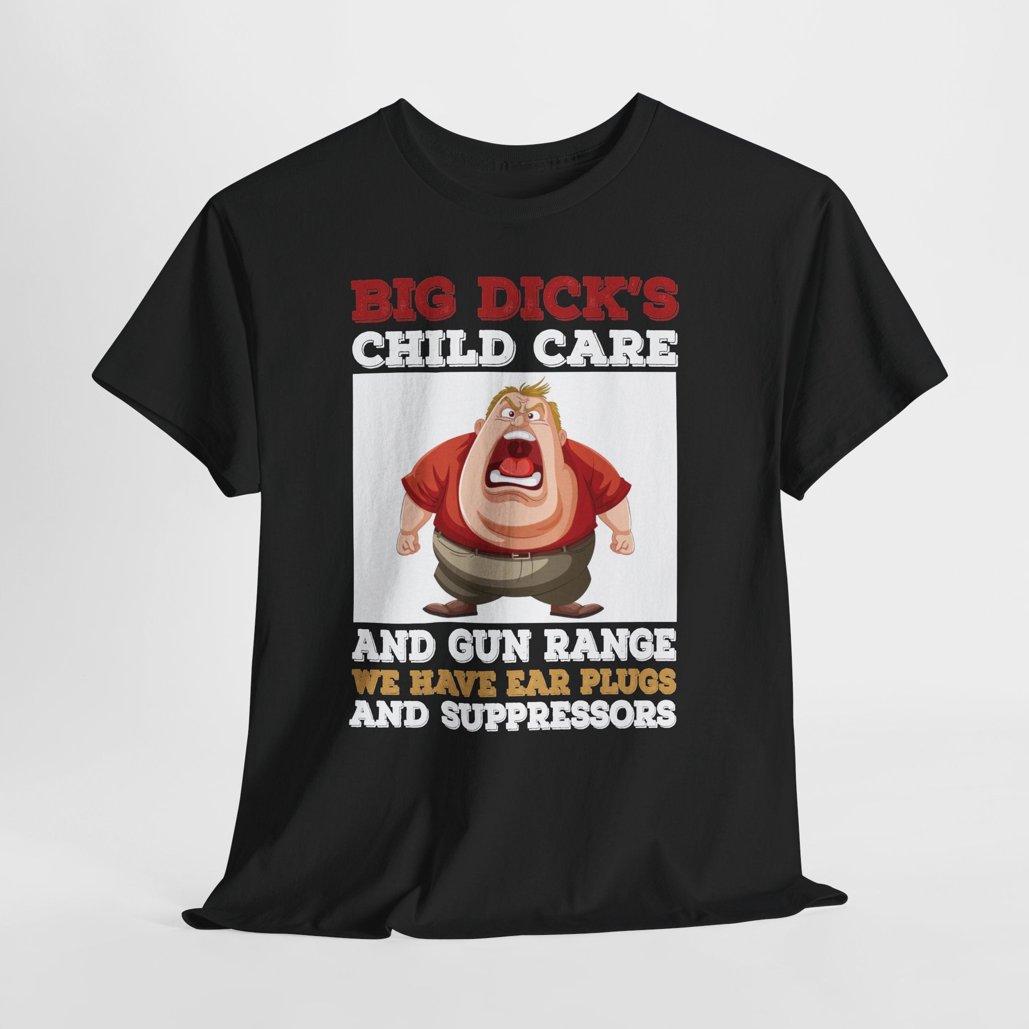 Funny 'Big Dick's Child Care' Graphic Tee — Novelty Dad Humor T-Shirt
