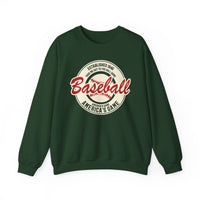 Vintage America's Game Sweatshirt - Classic Baseball Fan Crewneck