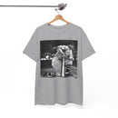 Vintage Baseball Photo T-Shirt – Classic Kneeling Player Graphic Tee