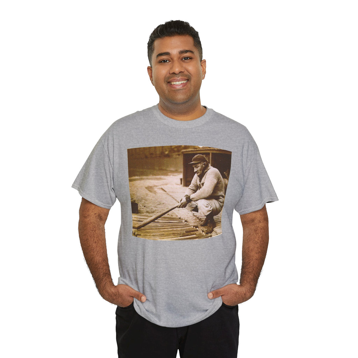 Vintage Baseball Photo T-Shirt – Retro Classic Baseball Player Tee