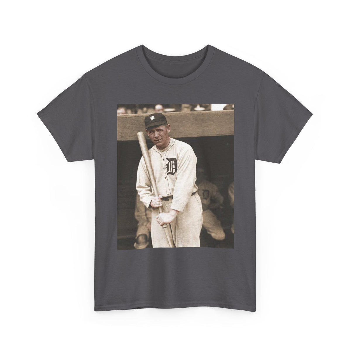 Vintage Detroit Baseball Photo T-Shirt — Retro Sports Legend Graphic Tee