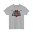 Red Revolver Graphic Tee — Retro Western Guns Logo T-Shirt
