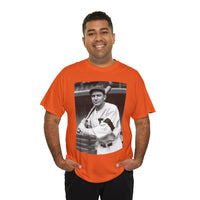 Retro Baseball Player T-Shirt - Old School Black & White Classic Legend Tee