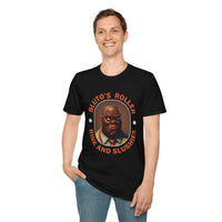 T-Shirt — "Bluto's Roller" Vintage Cartoon Portrait Tee (Rink & Slushies)