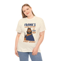 Frank’s Weenie Factory T-Shirt — "We Have the Wurst Weenies" Cartoon Tee