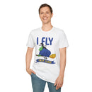 I Fly First Class T‑Shirt — Funny Travel Graphic Tee