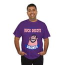 Duck Decoys and Drones T-Shirt — Funny Hunting Cartoon Tee