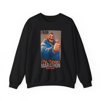 I Ran The Boston Marathon Drink Concession Sweatshirt - Funny Marathon Humor Crewneck